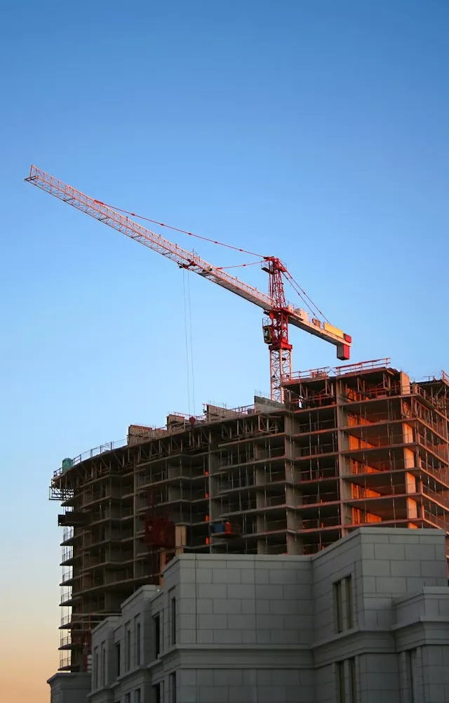 Construction and fabrication site