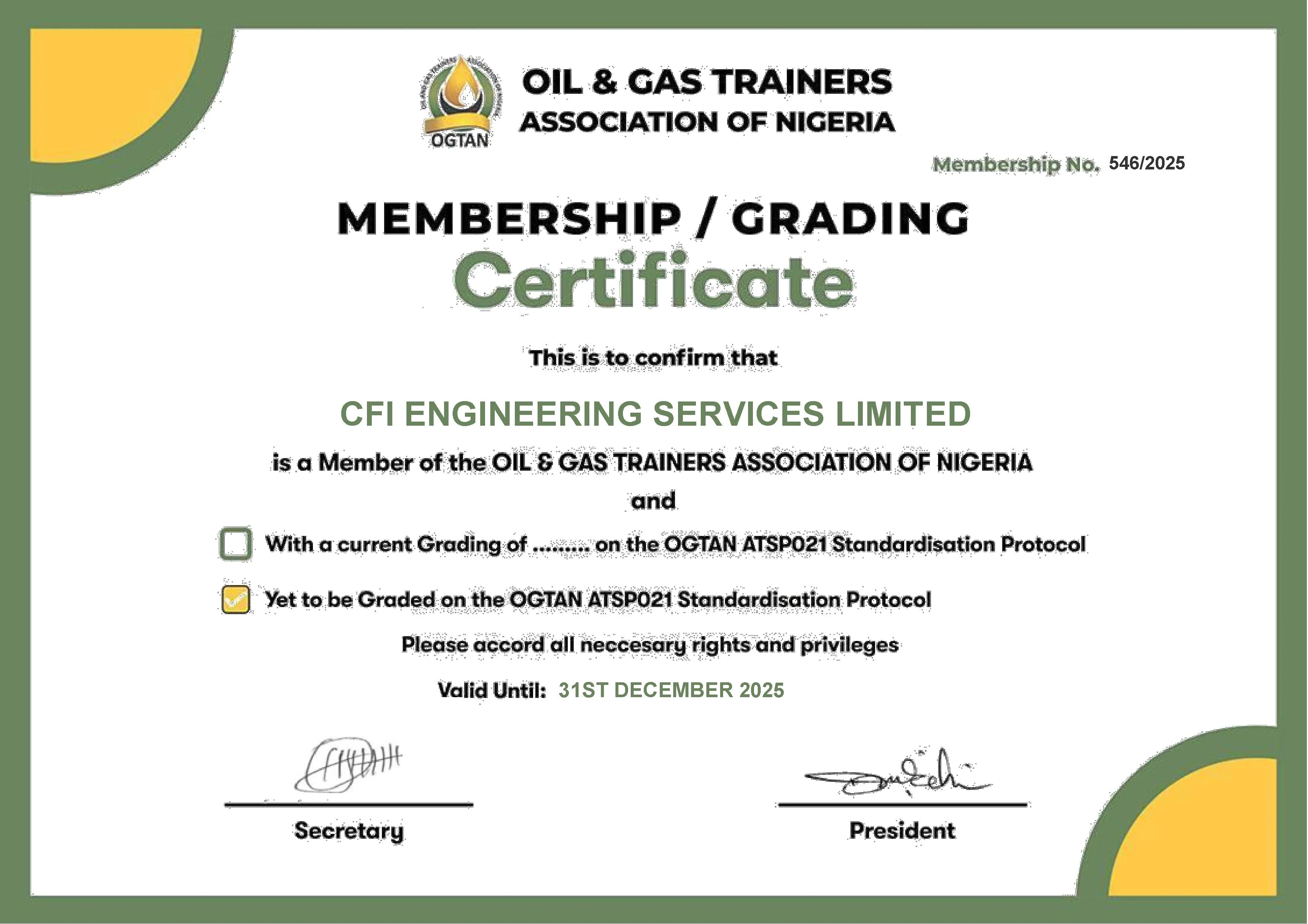 Oil & Gas Trainers Association of Nigeria (OGTAN)