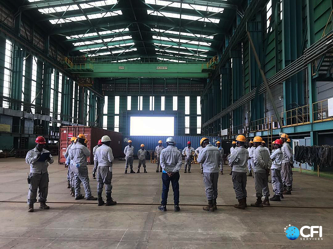 CFI team in a construction yard