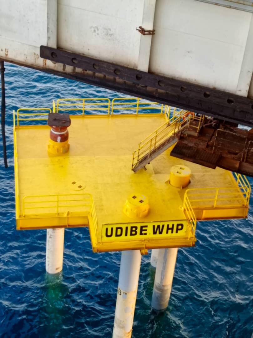 Offhsore platform at Udibe field